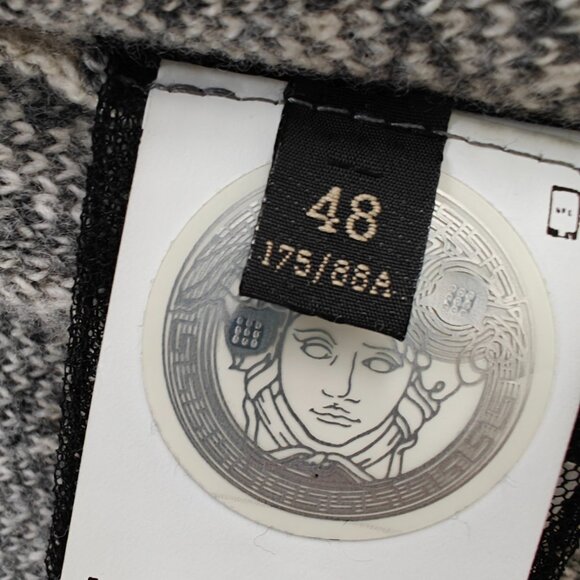 VERSACE MEN'S KNIT SWEATER CARDIGAN JACKET - Picture 3 of 14